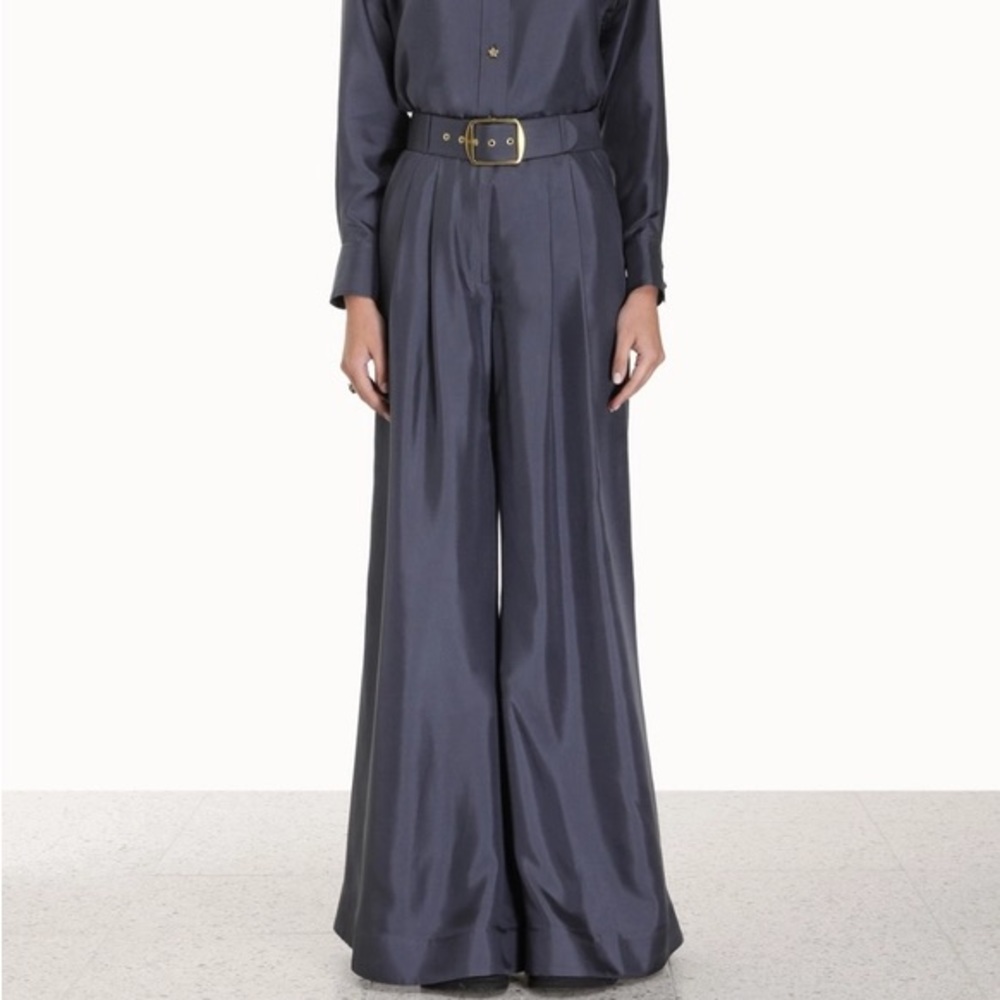Zimmermann
Pleated Wide Leg
Silk Pants